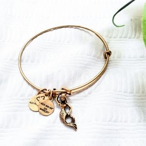 SOLD Alex and Ani Antique Gold Mermaid Bracelet